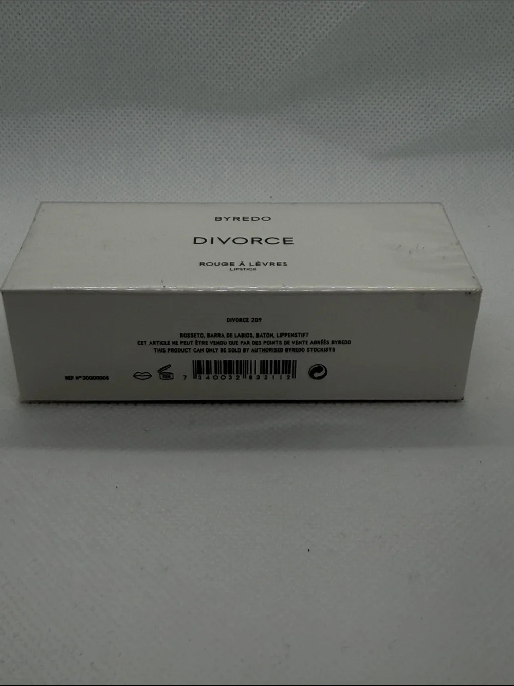 Byredo Divorce Lipstick Box - White